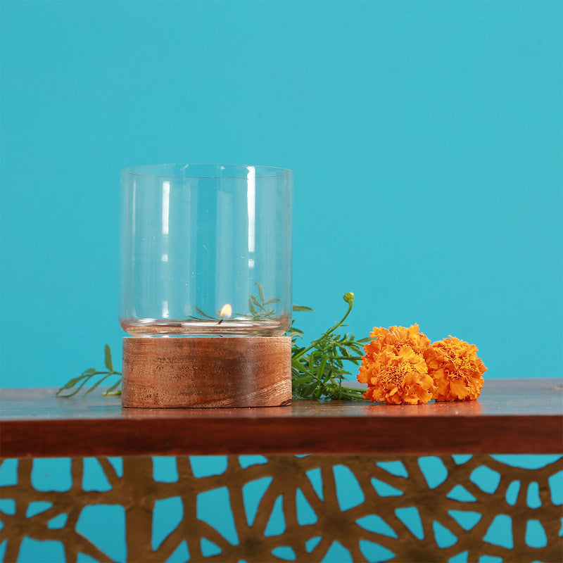 Wood Cylinder Vase