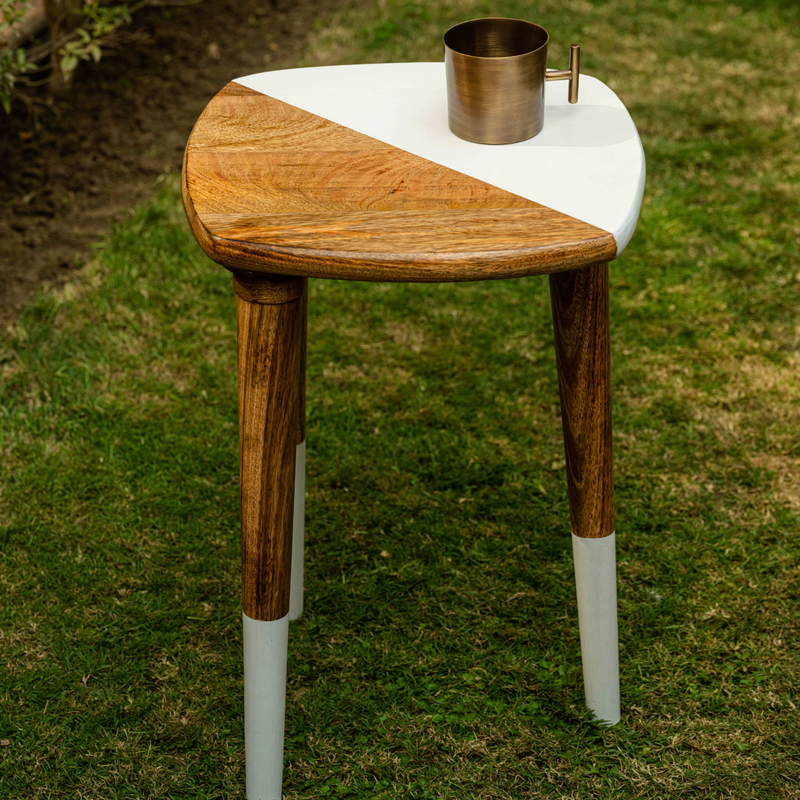 Vikarna - Three-Legged Handcrafted Wooden Stool