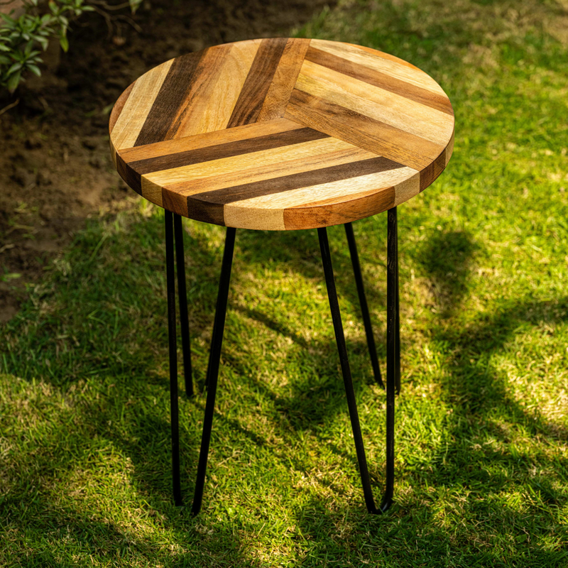 Samkon - Minimal Mango Wood Table Stand