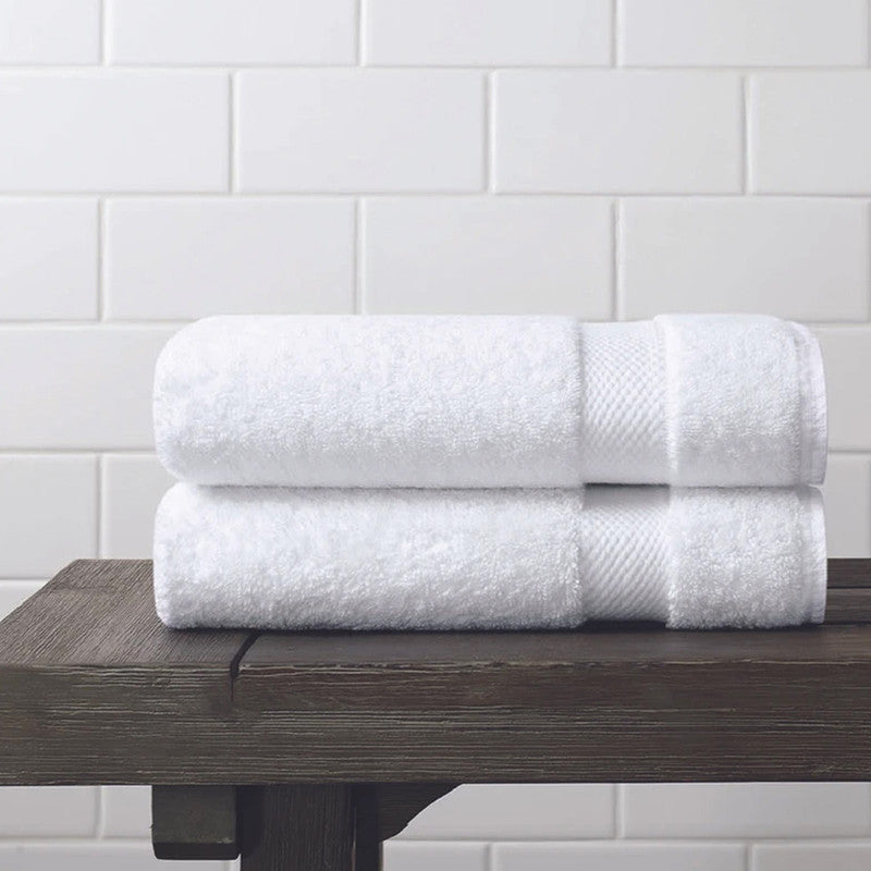 Organic Cotton Hand Towel |Set of 2| White By Amouve
