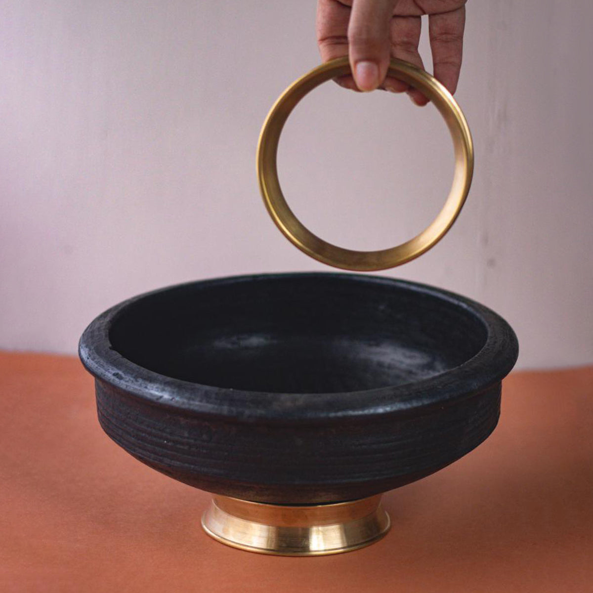 Brass Utensils | Brass Ring | 11 cm By Green Heirloom
