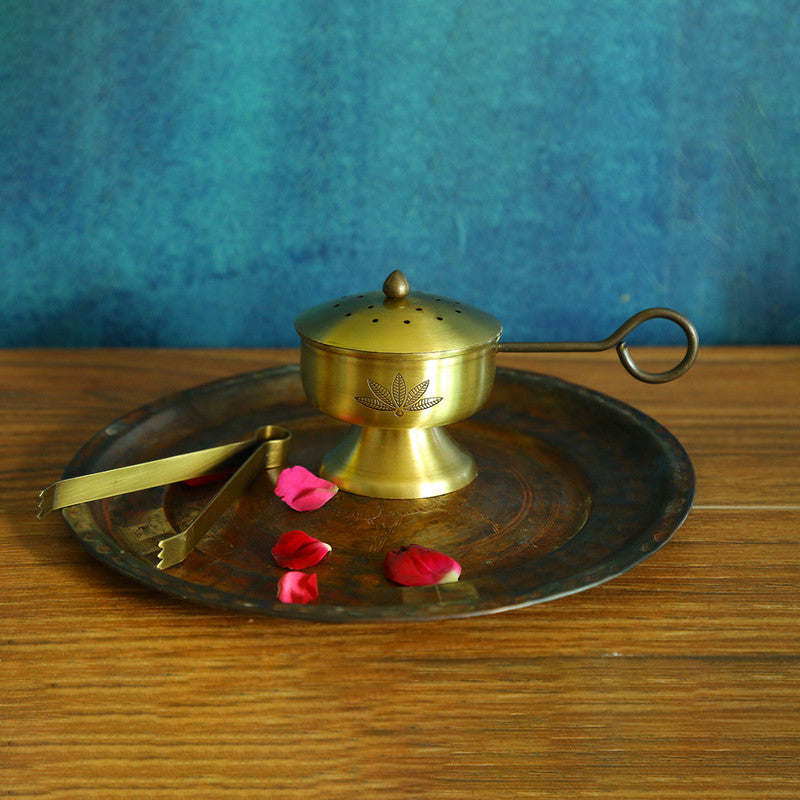 Brass Fumer | Antique Gold Finish By Nakshikathaa