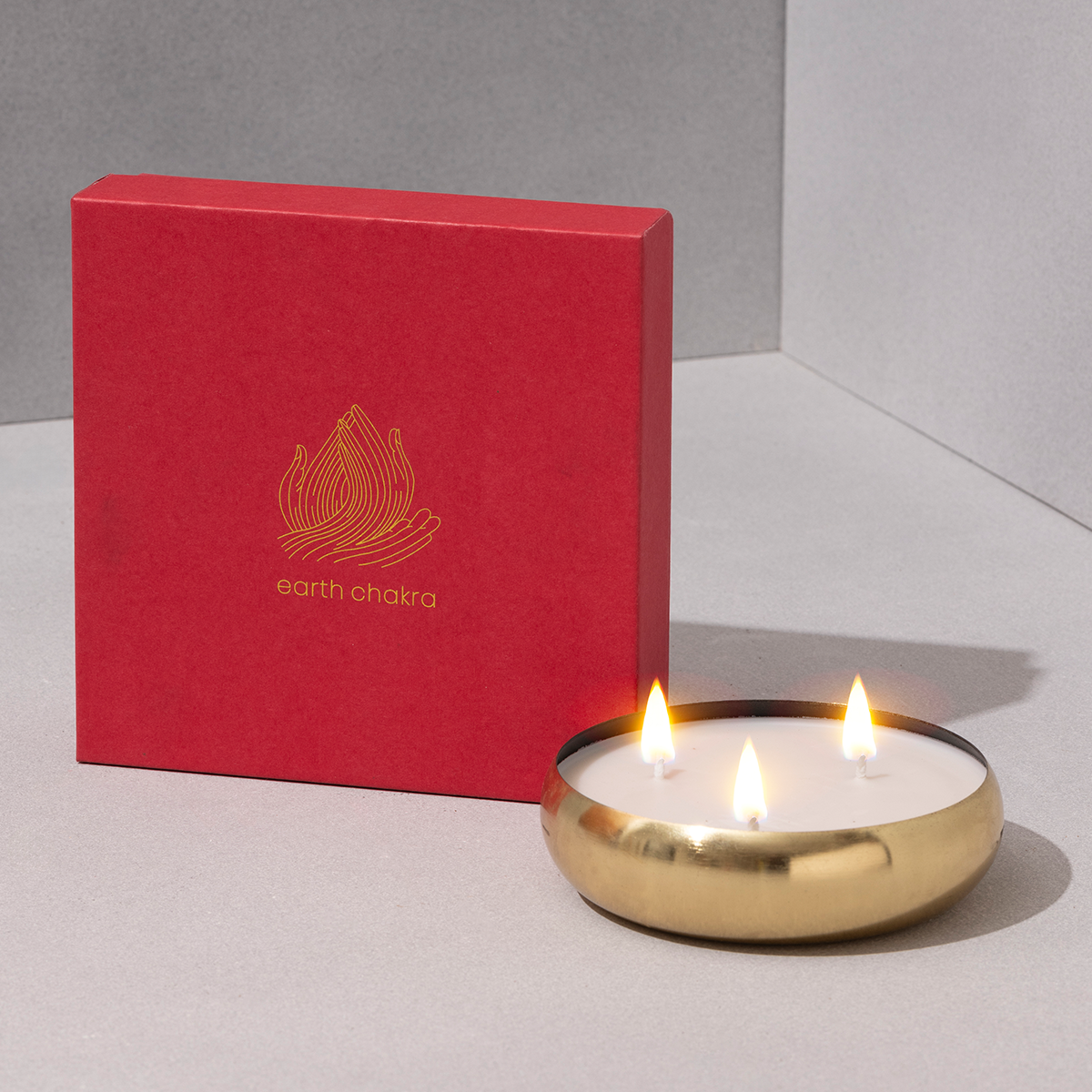 Gift Hamper | 3 Wick Scented Candles | Rose | Soy Wax Candles