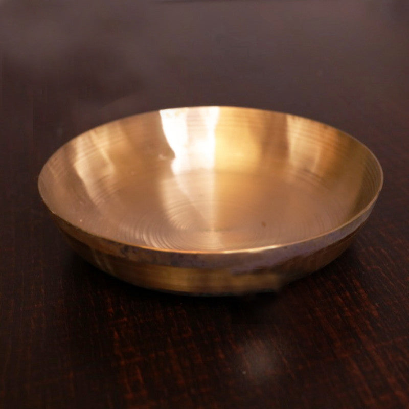 Kansa Dessert Plate | 4.25 Inches By Kansyam Metalex
