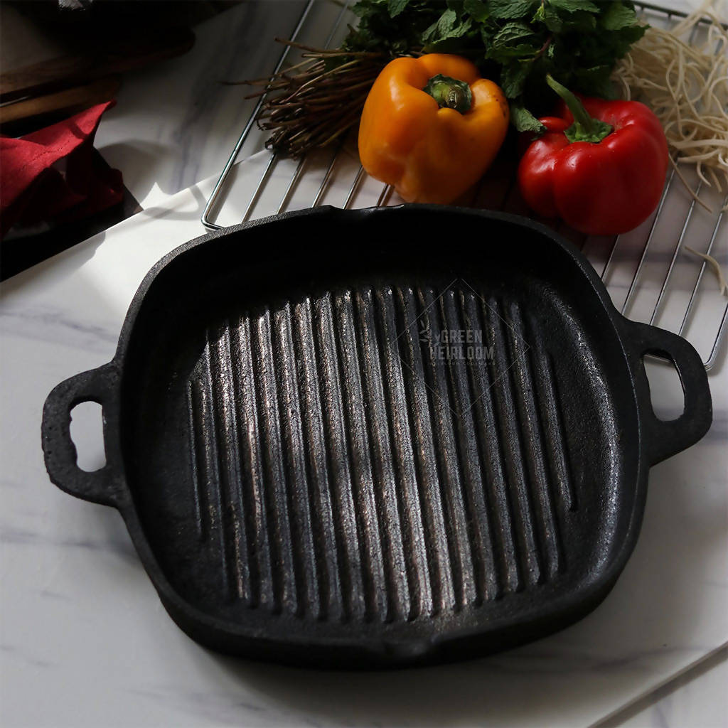 Cast Iron Grill Pan By Green Heirloom